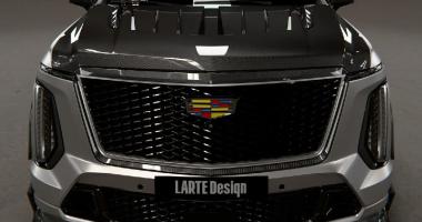 Бордовый гигант. LARTE Design представила обвес для Cadillac Escalade