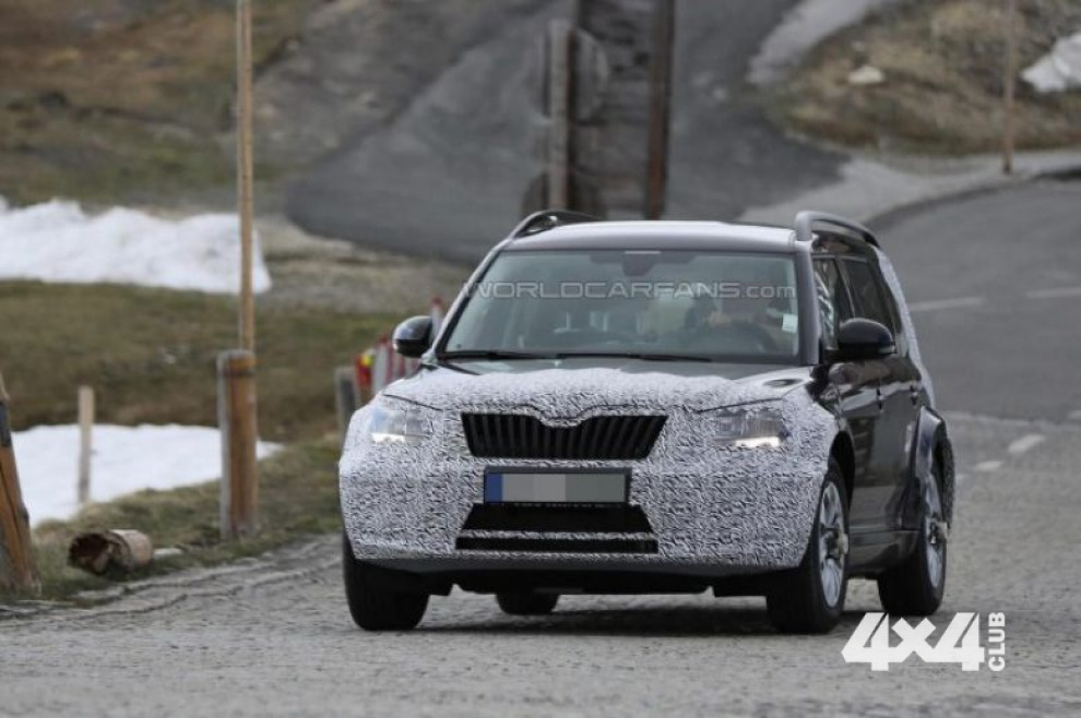 Skoda тестирует новый кроссовер в Альпах