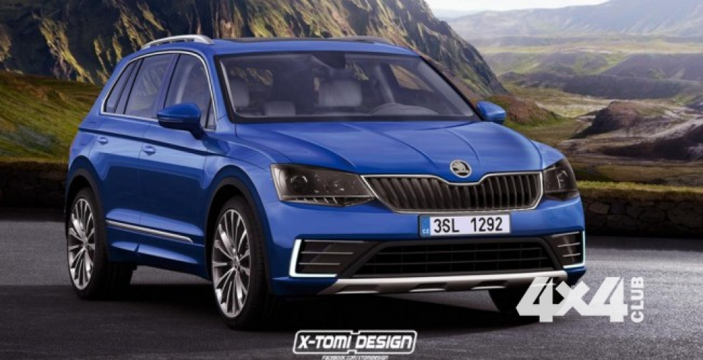 Первый рендер Skoda Yeti второго поколения