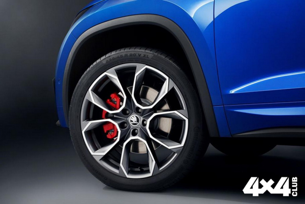 Skoda Kodiaq RS получит самые большие колеса в истории марки