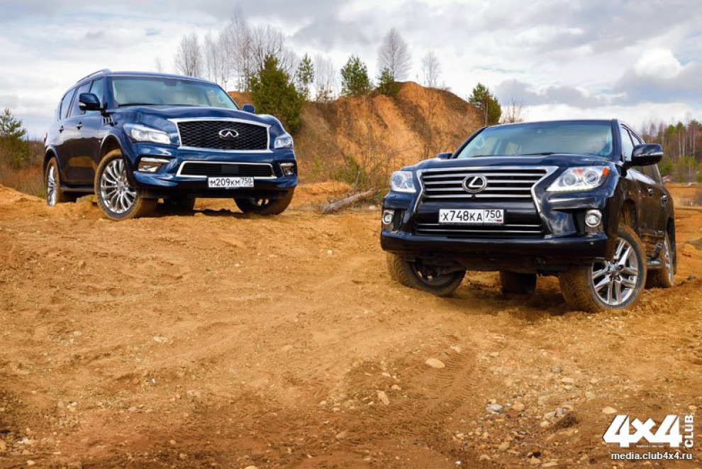 Тест-драйв Lexus LX 570 и Infiniti QX 80