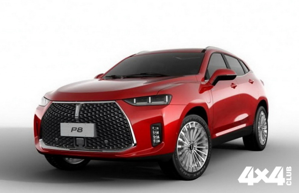 В Китае стартуют продажи гибридного кроссовера WEY P8