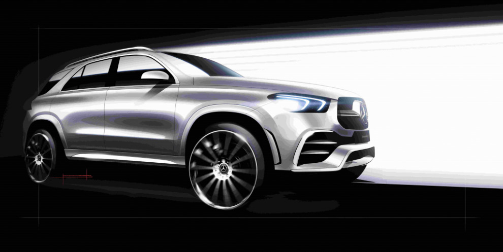 Прыгающий внедорожник Mercedes-Benz GLE