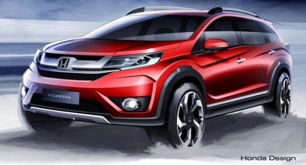 Honda показала эскизы нового кроссовера BR-V