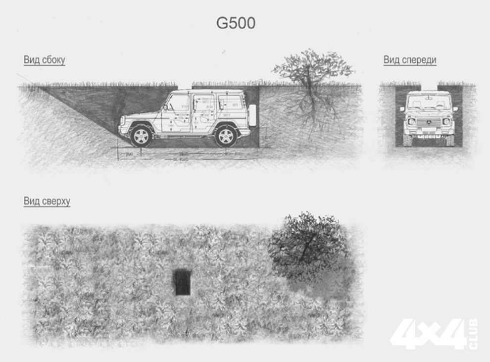 Mercedes-Benz G-Class закопают в землю на арт-фестивале
