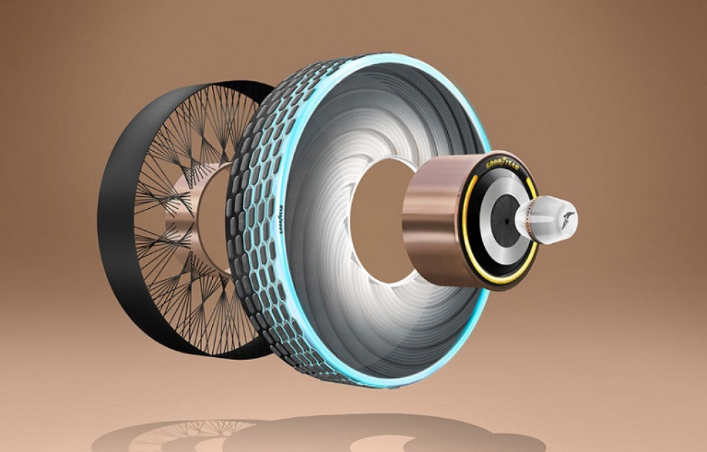 Goodyear показал «вечную» шину (её надо заправлять)