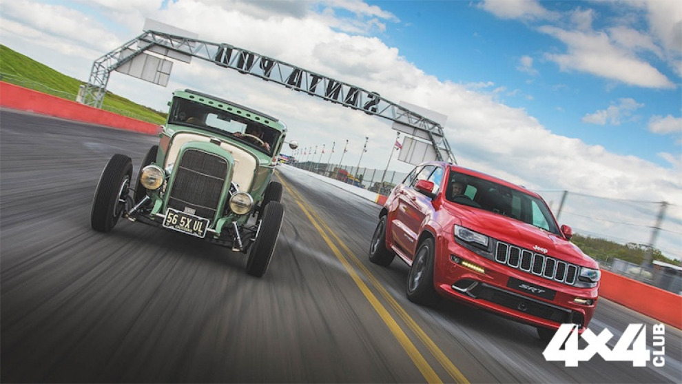 Jeep Grand Cherokee SRT сравнили в дрэге с хот-родом