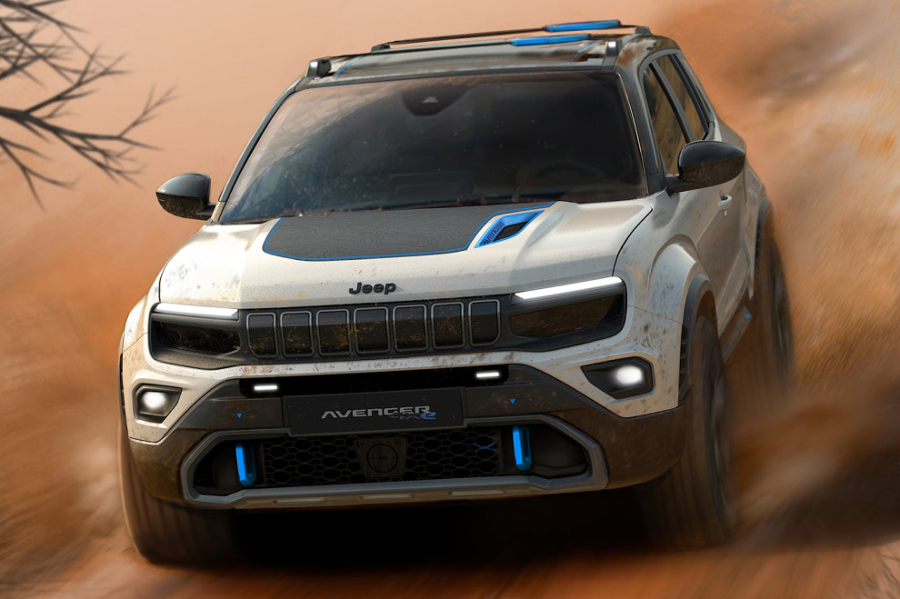 На Парижском автосалоне Jeep представил электрический концепт-кроссовер Avenger 4x4 