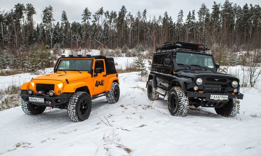 Почти за те же деньги. Jeep Wrangler & УАЗ «Хантер» — Журнал «4х4 Club»