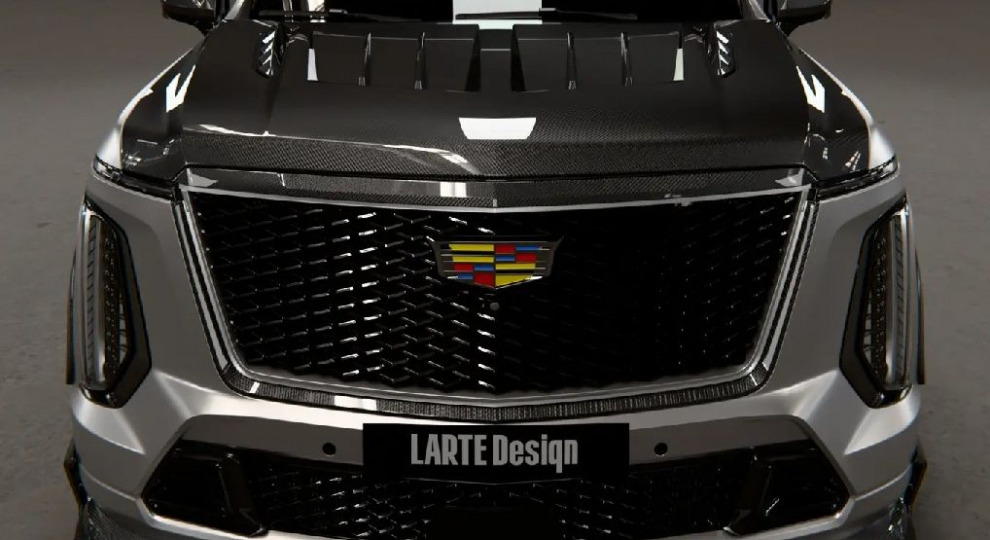Бордовый гигант. LARTE Design представила обвес для Cadillac Escalade
