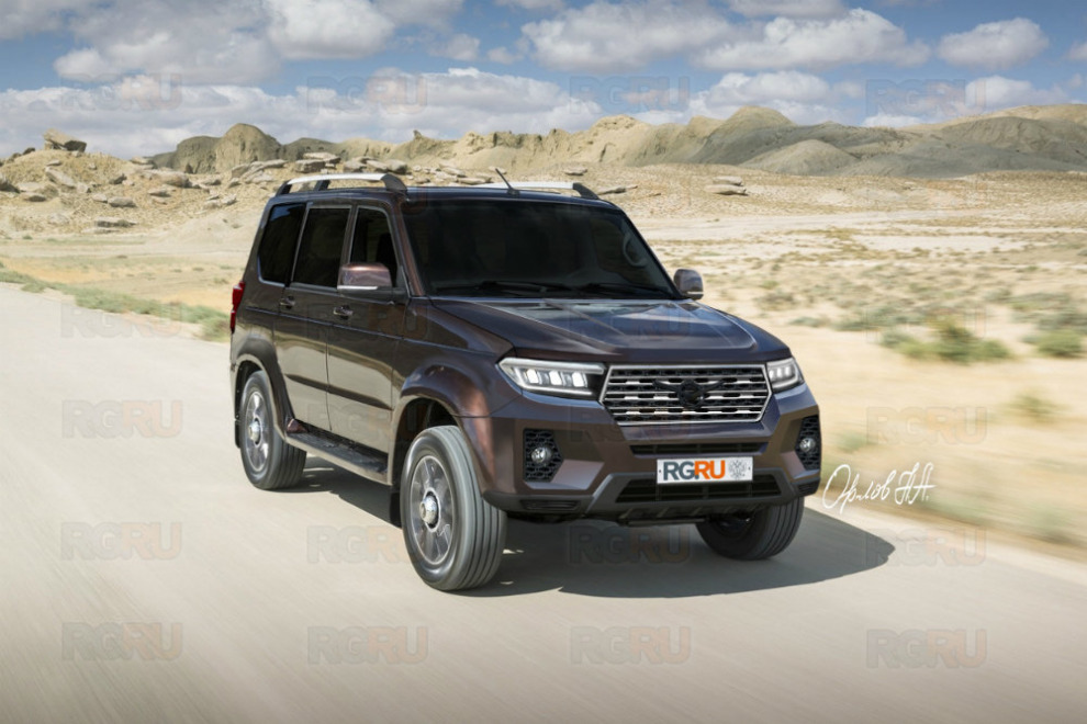 УАЗ «Патриот» получил новый передний бампер для «Русского Прадо»