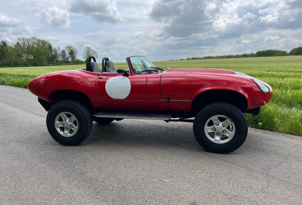 Знаменитый Jaguar E-Type установили на шасси старого Range Rover