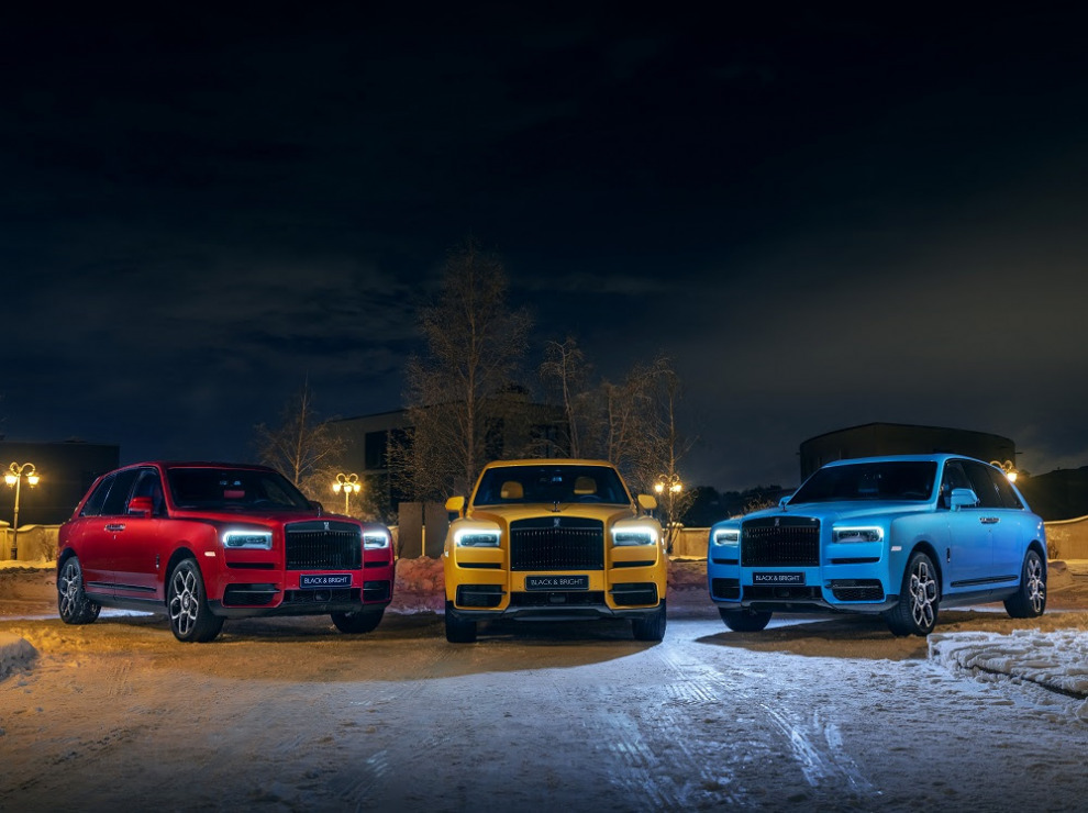 Rolls-Royce посвятил московским ночам коллекцию внедорожников Cullinan