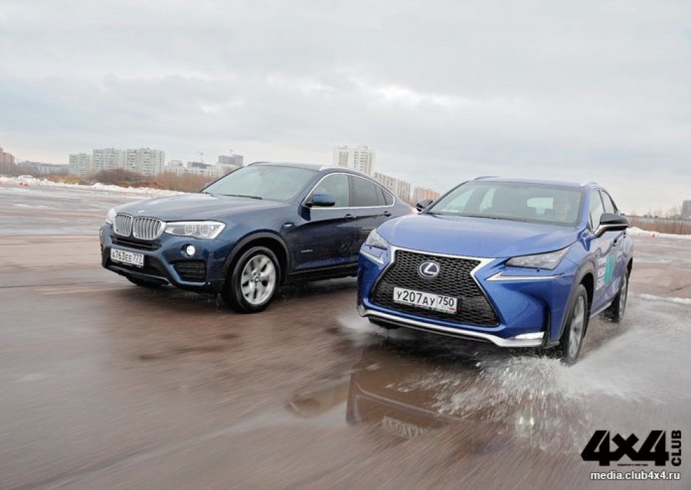 Поединок между Lexus NX 300h и BMW X4 не может быть скучным