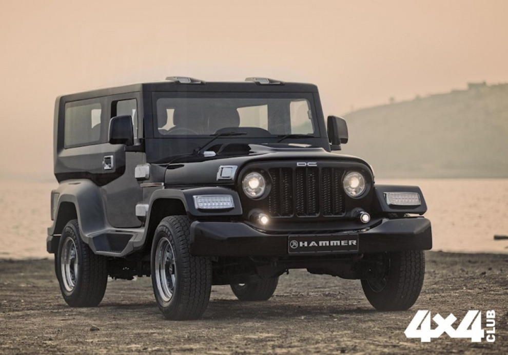 В Индии построили внедорожник Hammer, похожий на Wrangler