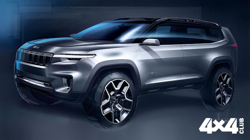 Jeep раскрыл дизайн семиместного гибридного кроссовера