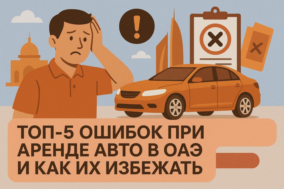 ТОП-5 ошибок при аренде авто в ОАЭ и как их избежать