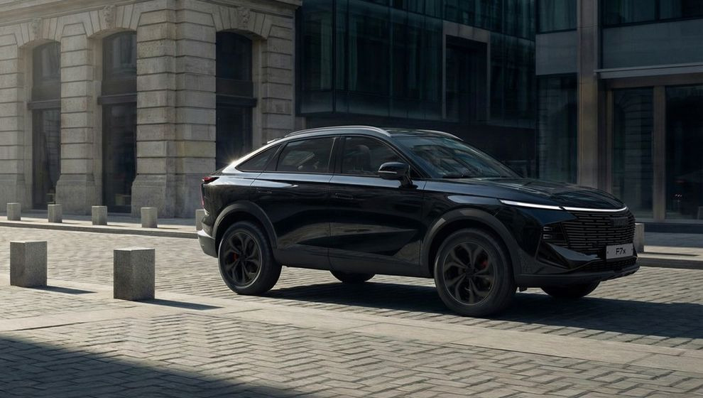 Чёрное кросс-купе в тульском исполнении. HAVAL F7x 2026 года