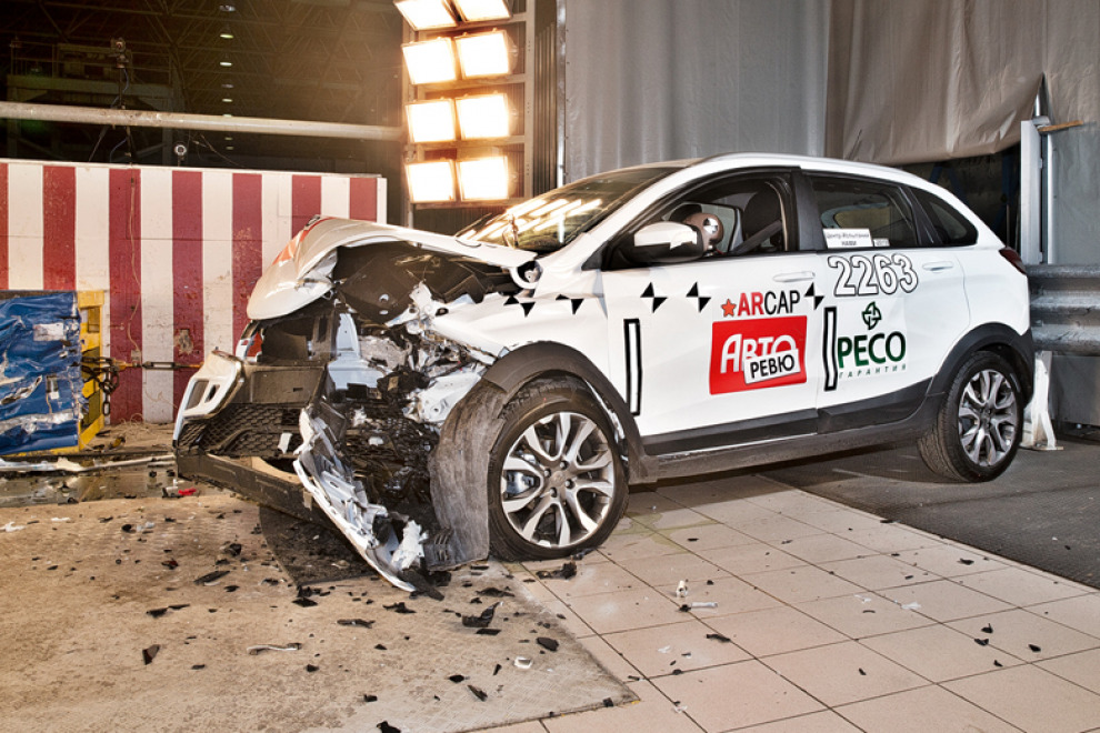 Кроссовер Lada XRAY Cross подвергли независимому краш-тесту