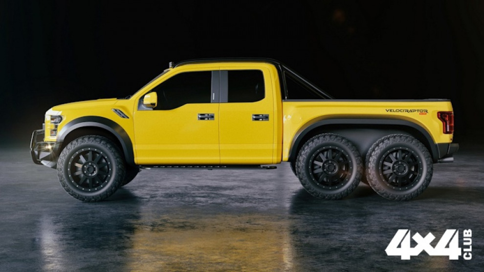 Ателье Hennessey покажет на тюнинг-шоу собственный шестиколесный Ford F-150 Raptor