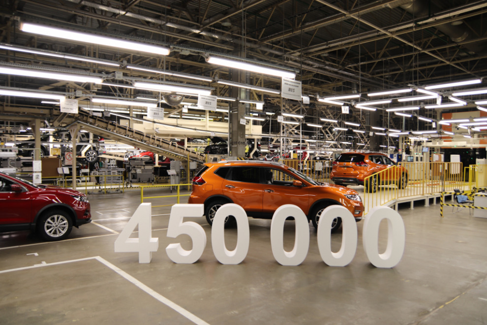 Nissan собрал в России 450 000 автомобилей
