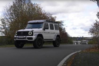 Mercedes AMG G550 4x4 Squared на трассе Нюрбургринга (видео)