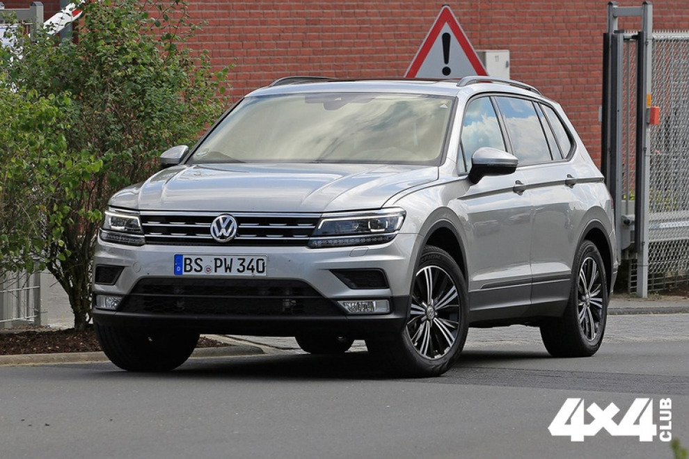Volkswagen замаскировал свой новый Tiguan XL под Kia Sportage