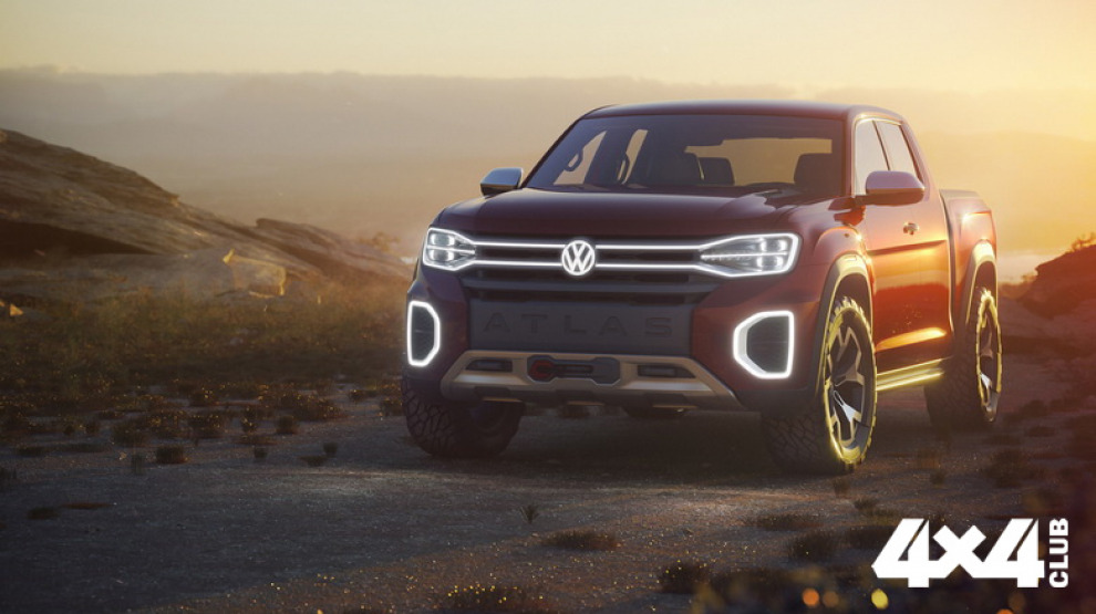 Компания Volkswagen показала большой пикап на базе Atlas