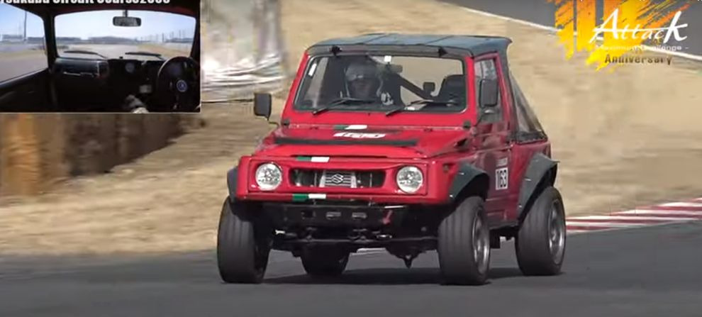 Suzuki Samurai превратился в гоночный болид (видео)