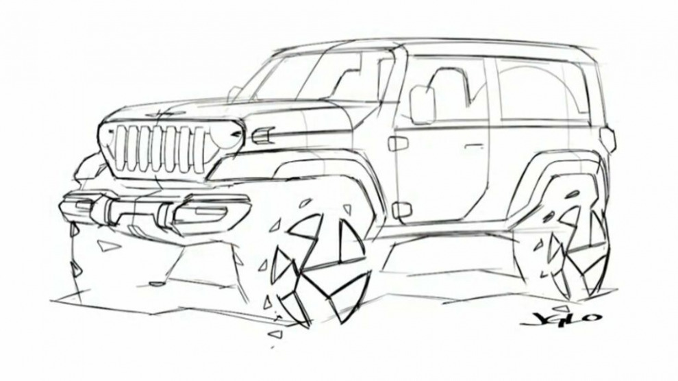 Дизайнерский Jeep Futuristic Wrangler